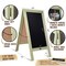 HBCY Creations Magnetic A-Frame Chalkboard Deluxe Set / 8 Chalk Markers + 10 Stencils + 2 Magnets Outdoor Sidewalk Chalkboard Sign / Large 48" x 24"